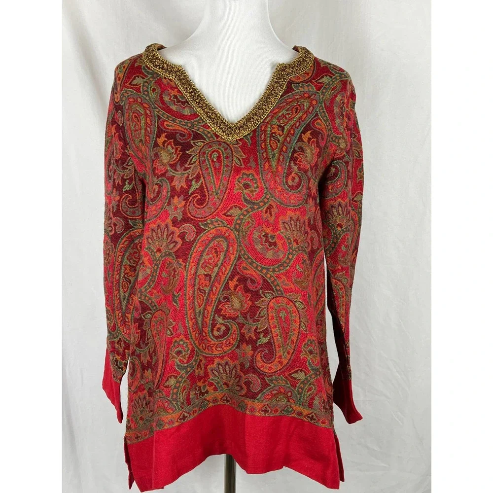 Soft Surroundings Pasha Pullover Tunic, Size Medium - Picture 2 of 12